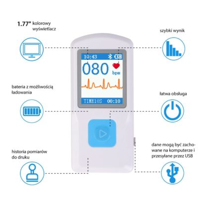 Przenośny monitor EKG PM10 CONTEC - obrazek 2